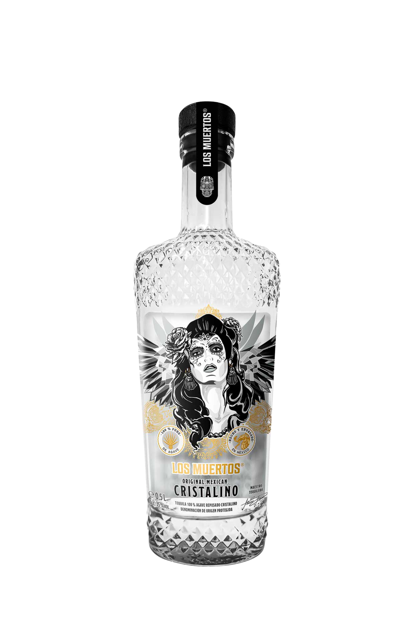 LOS MUERTOS Tequila Reposado Cristalino 50cl